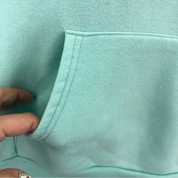 Rue21 Hoodie Womens Large Limited Edition Checkered Sleeve Kangaroo Pocket - Picture 5 of 13